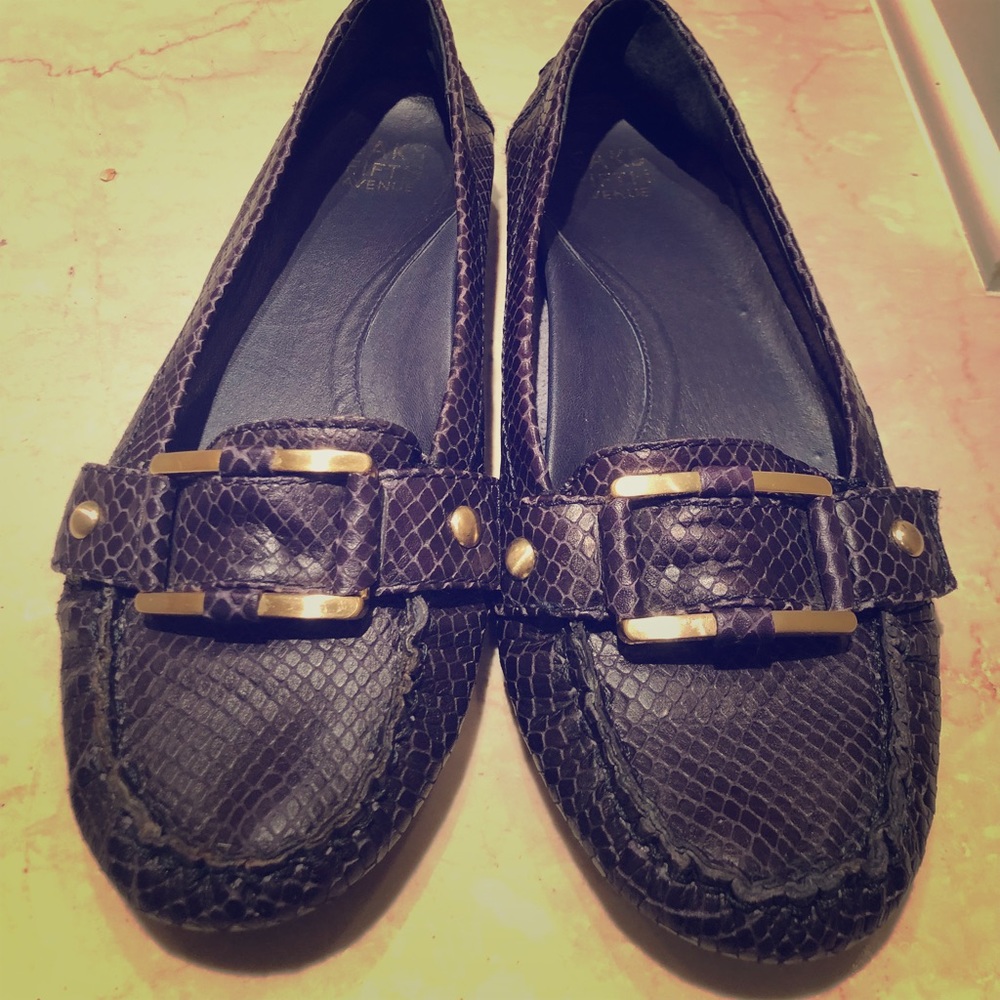 Dark purple SAKS loafers!